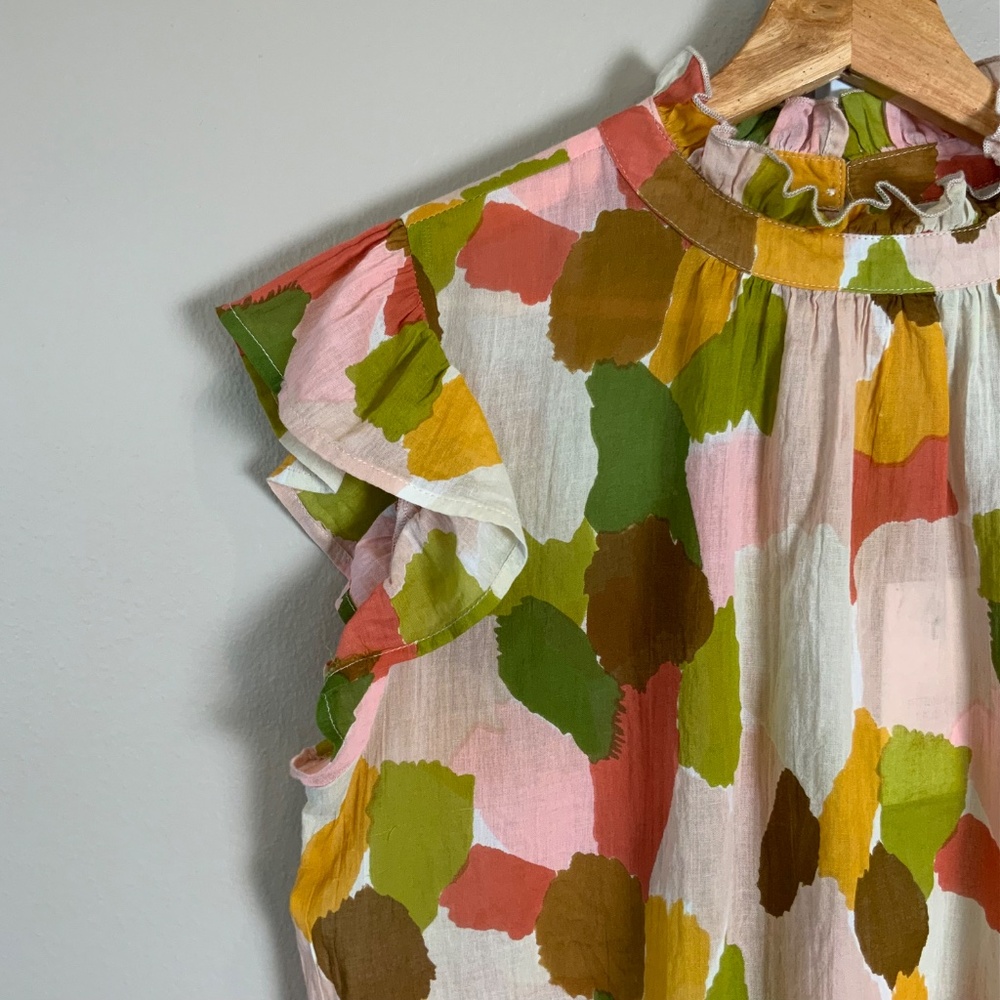 THML Mixed Color Flutter Blouse - Picture 7 of 16